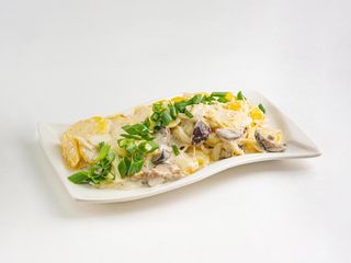 картофель с грибами