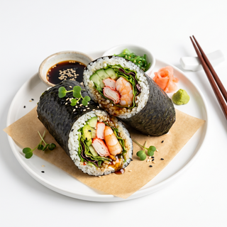 Sushi burrito gambero