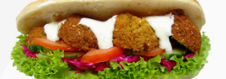 Panino falafel menu