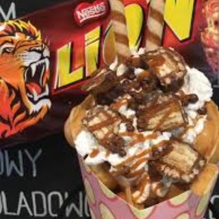 Bąbelkowy gofr Lion