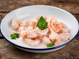 Хвости тигрових креветок у вершковому соусі (200g)