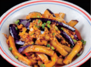 82 Melanzana saltato con manzo macinato