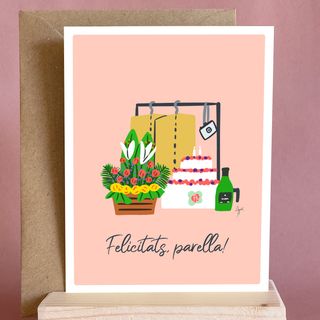 Tarjeta "Felicitats, parella!"
