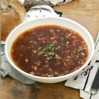 Vegetable hot and sour soup