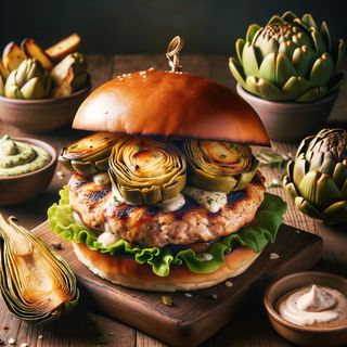 Hamburguesa De Pollo La De Alcachofas