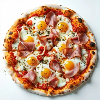Pizza Blanco Y Negro (40 Cm.)
