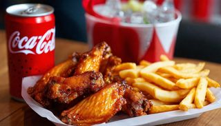 Wings medium+ Fries+ Drink