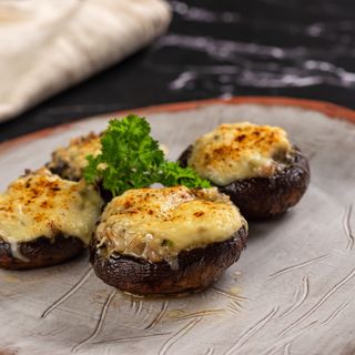 Cogumelos Portobello Recheados e Presunto Ibérico 2 unid