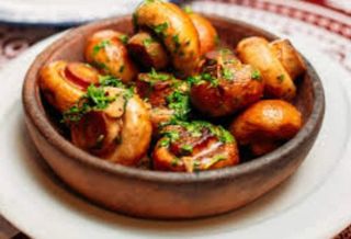 MUSHROOM IN CLAY POT