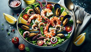 Salată cu fructe de mare