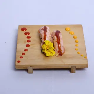 Nigiri di salmone scottato in salsa teriyaki