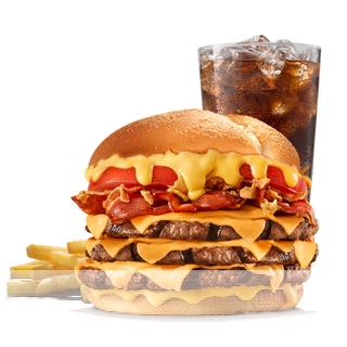 Tripple Cheddar Zestaw Burger