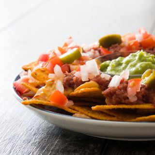 Nachos del rancho vegetarianos