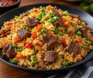 Riz Frit À La Viande