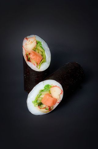 Шаурма рол з лососем