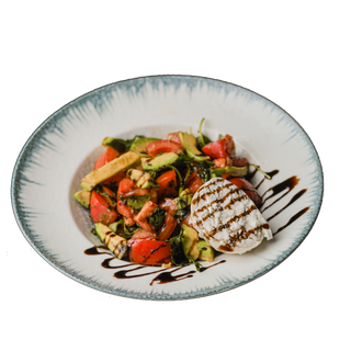 САЛАТА С ДОМАТИ, БУРАТА И АВОКАДО 400ГР