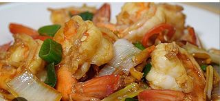 Plato De Langostino Con Jengibre