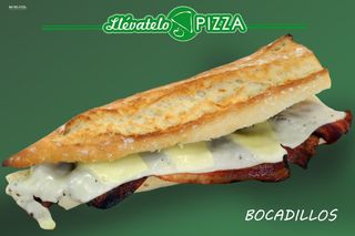 Bocadillo de bacon y queso