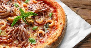 Pizza menu frutti di mare
