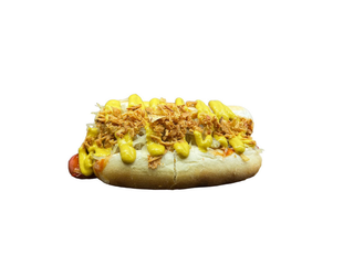 Hot dog con la salsa tartufata