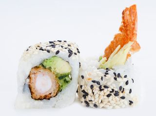 California gamba frito (8 piezas)