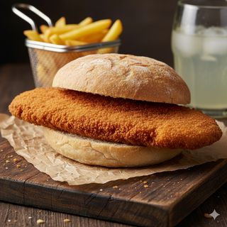 Panini con cotoletta e contorno