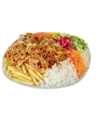 Menu Kebab no Prato Especial com Queijo