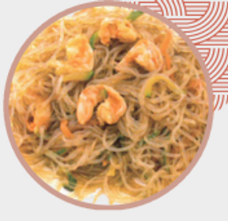 Spaghetti di soia con gamberi - 1 porzione