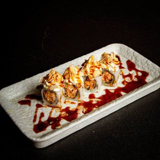 URAMAKI SALMONE FRITTO MANDORE - 8pezzi