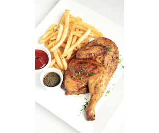 Demi Poulet rôti à la broche