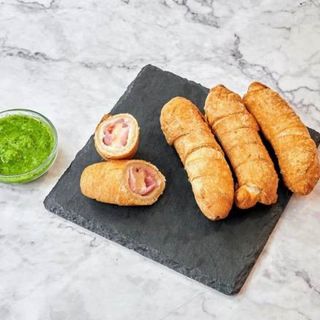 Tequeños de Queso Gouda y Chorizo (TX), (4 Uds.)