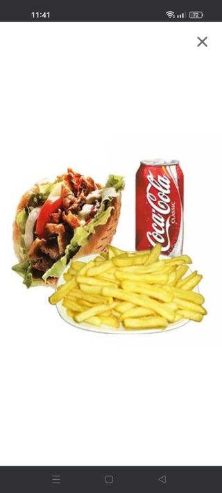 Menú Pan Pita más carne