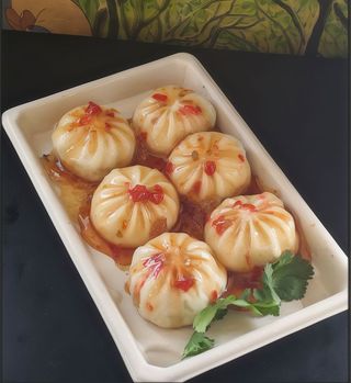 Bao de pollo con salsa sweet chili (6 uds.)