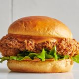 Hamburguesa de Filete de pollo (frito) 