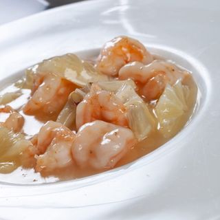 Gamberetti con salsa al limone