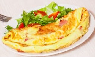 Plat d'Omelette à la Viande