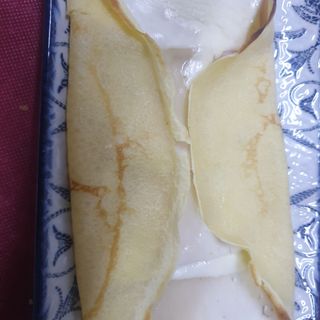 Crep salado de pate y queso edam fundido