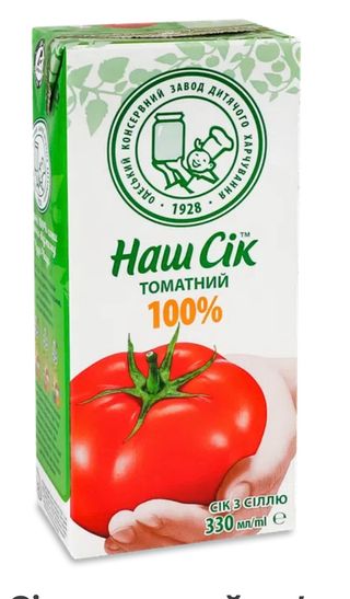 Сік томатний Наш Сік 0.330 мл