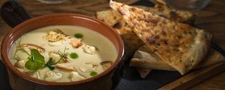 Supă cremă de cartofi cu păstârnac si focaccia