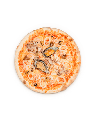 Пицца с морепродуктами (380 гр.)