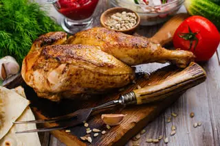 1/2 Poulet Rôti Sec