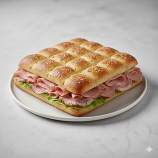 Mega focaccia porchetta