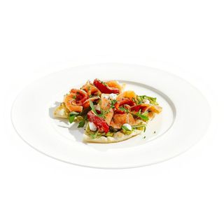 Focaccia de salmón marinado