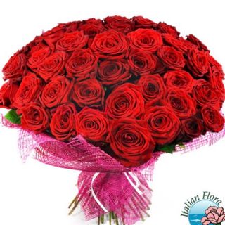 Mazzo di 50 rose rosse 
