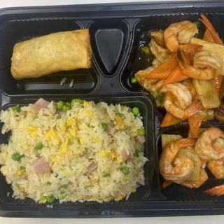 Menù gamberetti alla piastra