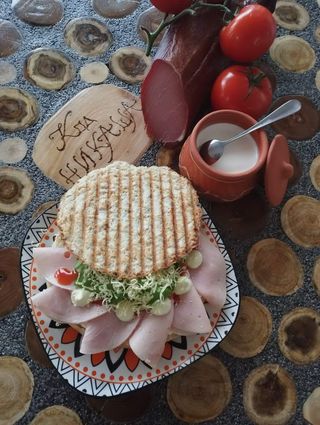 Topli sendvič sa šunkom