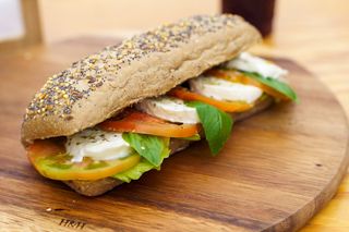 Insalata, mozzarella, pomodoro