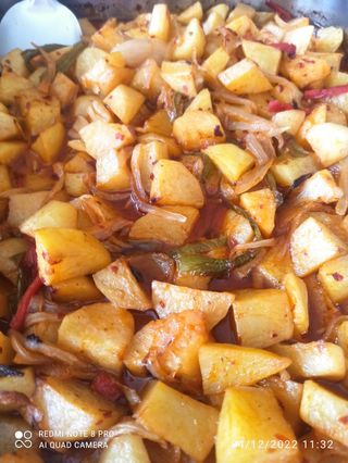 Media racion de patatas a lo pobre