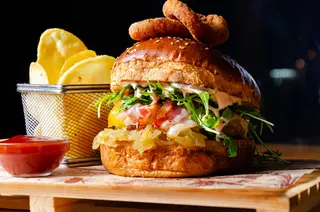 Fully loaded burger