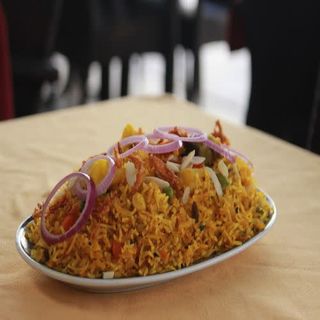 Gambas biryani
